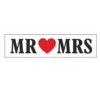 Kép 1/2 - Mr & Mrs esküvői rendszámtábla (piros-fekete)
