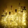 Kép 1/3 - Led fényfüzér üvegbe - Meleg fényű borosüveg világítás (20db-os égősor)