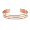 Kép 1/2 - I love You Forever - karkötő kristályokkal - Rose Gold
