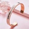 Kép 2/2 - I love You Forever - karkötő kristályokkal - Rose Gold