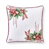 Kép 2/3 - Karácsonyi pamut párna töltelékkel, mikulásvirág mintával - Storia di Natale (40x40cm) 