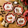 Kép 3/3 - Csillag formájú karácsonyi porcelán desszertes tányér szett - Christmas Memories (Easy Life) 