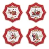 Kép 1/3 - Csillag formájú karácsonyi porcelán desszertes tányér szett - Christmas Memories (Easy Life)