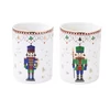 Kép 1/2 - Karácsonyi porcelán mécsestartó szett - Diótörő - Nutcrackers (Easy Life) 2db-os