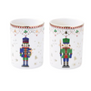Kép 1/2 - Karácsonyi porcelán mécsestartó szett - Diótörő - Nutcrackers (Easy Life) 2db-os