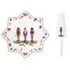 Kép 1/2 - Karácsonyi porcelán tortatál lapáttal díszdobozban - Vintage diótörő (Easy Life)