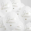 Kép 2/2 - Just married lufi esküvőre (30cm) 6db-os