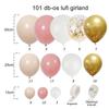 Kép 2/4 - Lufi girland esküvőre, partyra  (gold - rose gold - bézs -fehér) 101db