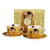 Kép 1/4 - Klimt: The Kiss - Kétszemélyes porcelán csésze tányérral (Duo Gift) 250ml