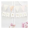Kép 1/4 - Mr és Mrs felirat - fehér banner arany betűkkel