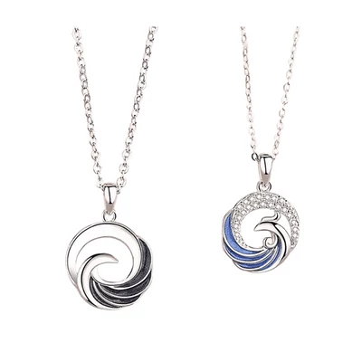 Nemesacél páros nyaklánc szerelmeseknek (Repülj velem)