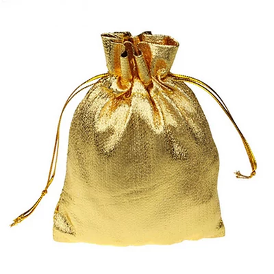 Arany metál organza tasak (10 x 12cm)