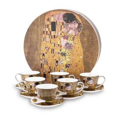 Klimt: The Kiss - Hatszemélyes porcelán készlet