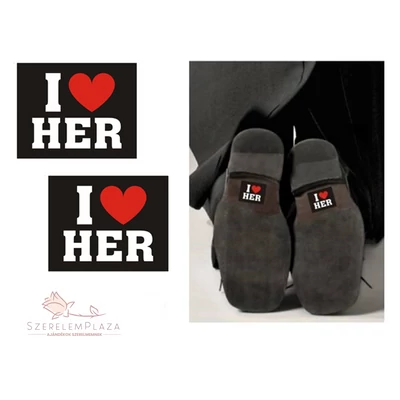 Cipő matrica (I love Her)