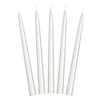 Gyöngyházfényű fehér gyetya esküvőre, ünnepekre (24cm)
