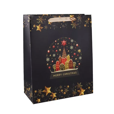 Karácsonyi ajándéktasak - Téli hangulat (26x32 cm)