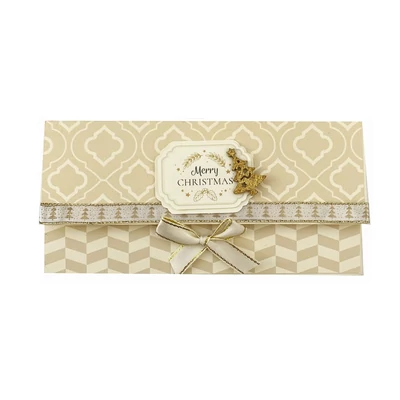Karácsonyi díszboríték - Christmas gold  (Hand Made)