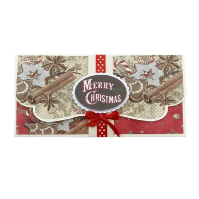Karácsonyi díszboríték - Merry Christmas (Hand Made)