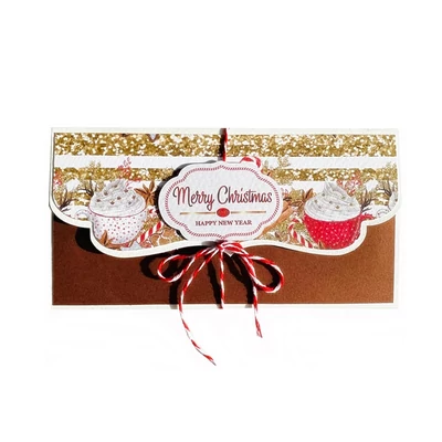 Karácsonyi kézműves díszboríték -  Karácsony illata (Hand Made)