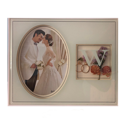 Világító fotókeret esküvőre, eljegyzésre (20x25cm)