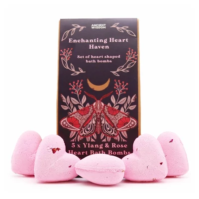 Szív alakú pezsgő fürdőbomba - Elvarázsolt szív