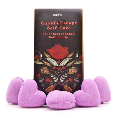 Sziv alakú pezsgő fürdőbomba - Gondoskodó Cupido