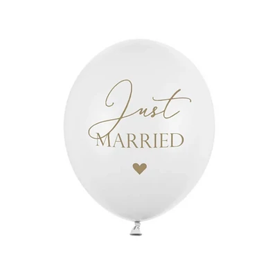 Just married latex lufi esküvőre (30cm) 6db-os