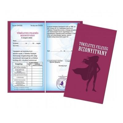 Tökéletes feleség - Vicces bizonyítvány