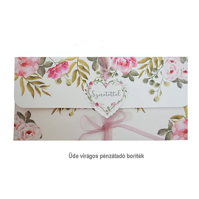 Pénzátadó boríték - Üde virágos (Hand Made)