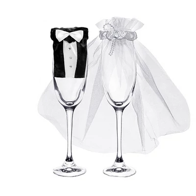 Esküvői pezsgőspohár ruha