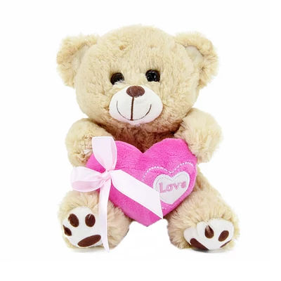 Plüss maci szívvel szerelmemnek (20cm)