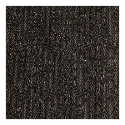 Elegáns fekete papírszalvéta (33x33cm) 