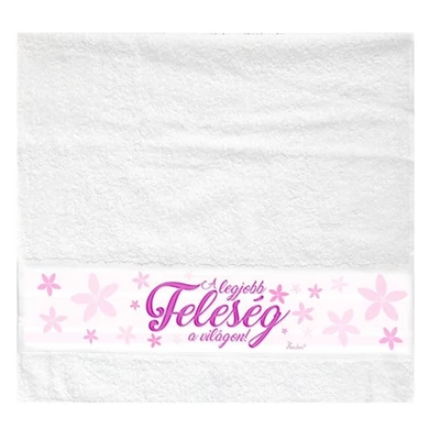 Törölköző feleségnek (A legjobb feleség) 48x90cm