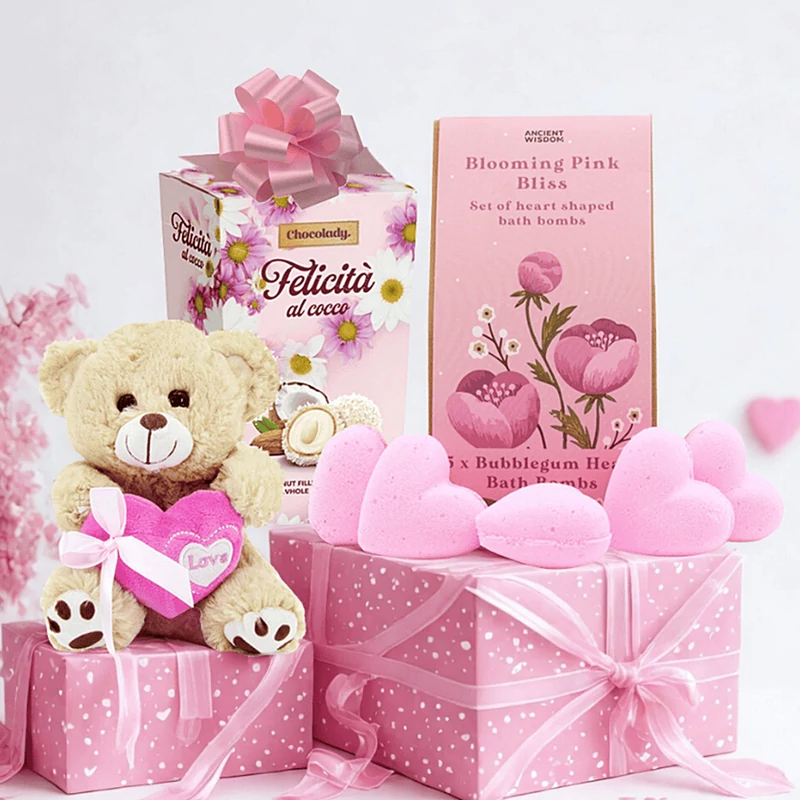Rózsaszín boldogság - Valentin napi ajándékcsomag 