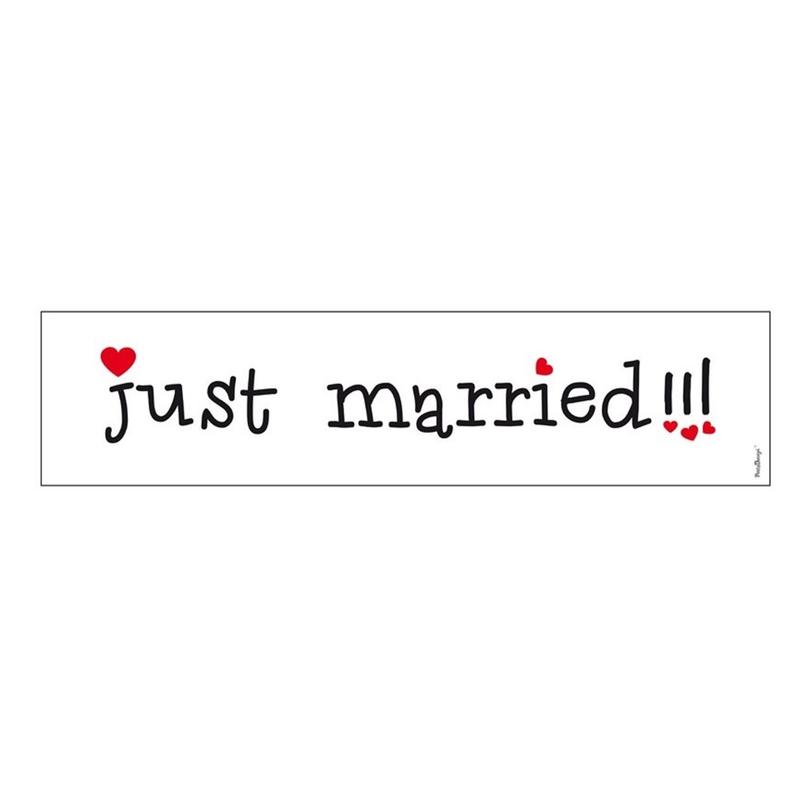 Esküvői rendszámtábla - Just Married !!!