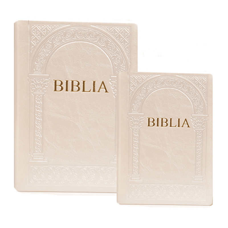 Fehér esküvői Biblia  (kis méretű)