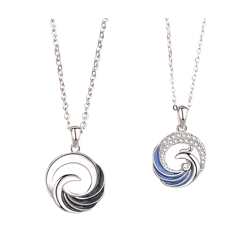 Nemesacél páros nyaklánc szerelmeseknek (Repülj velem)