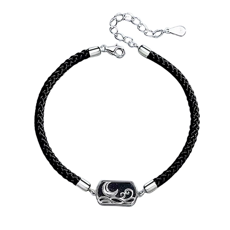 Nemesacél páros szerelem karkötő (Holdfényes éjszaka) - férfi