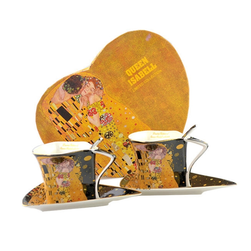 Klimt: The Kiss - Porceán bögrék párban (Qeen Isabell)