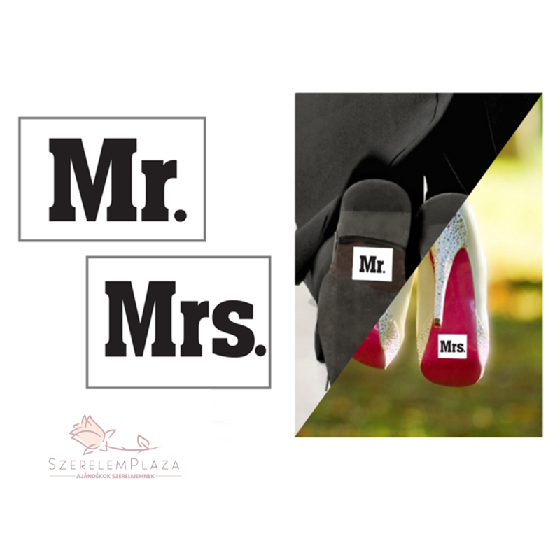 Cipő matrica (Mr Mrs)