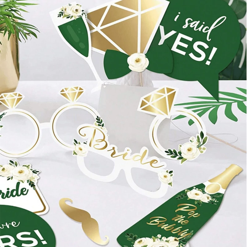 Esküvői fotózási kellék - Fotófülke szelfi botok (12db)