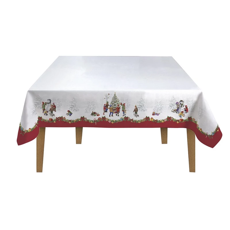 Karácsonyi asztalterítő - Chrismas Round Dance (145x180cm) 100% pamut