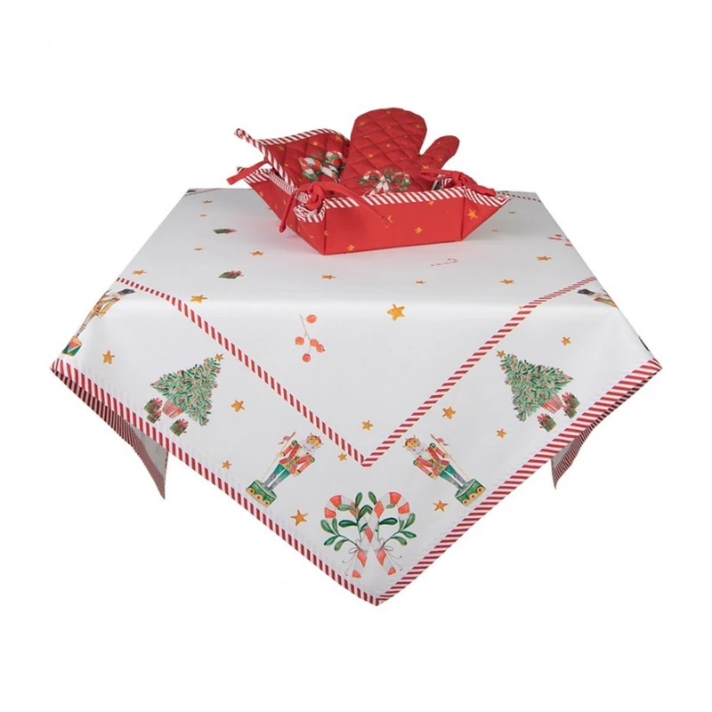 Karácsonyi asztalterítő - Happy Little Christmas (130x180cm) 100% pamut 