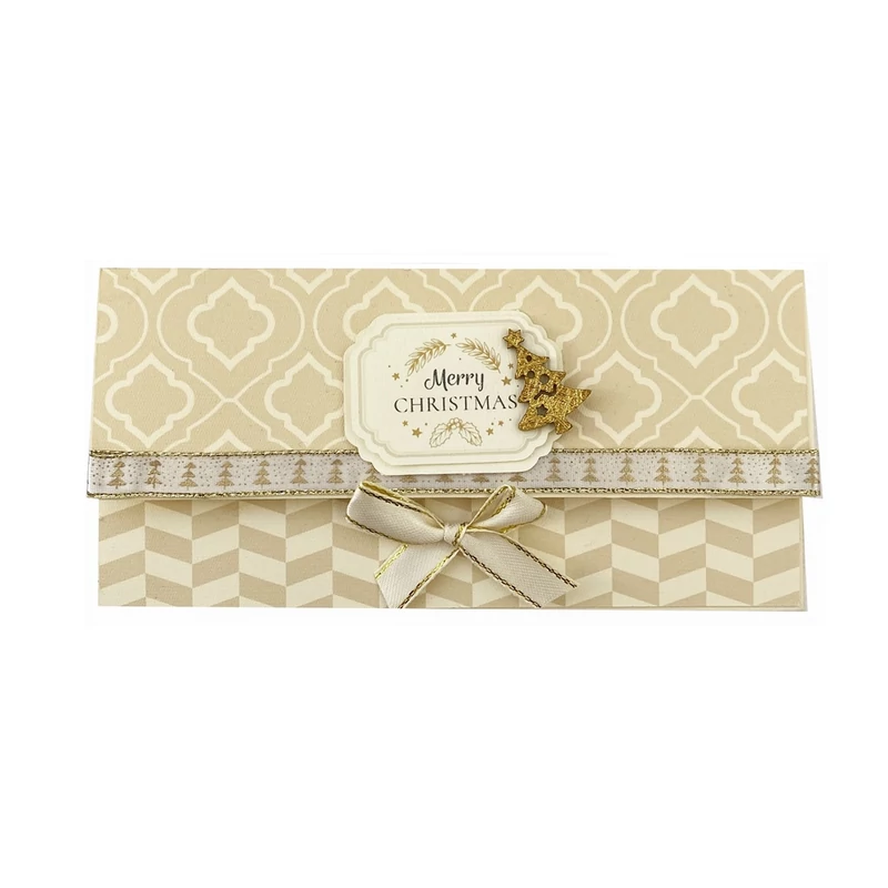 Karácsonyi díszboríték - Christmas gold  (Hand Made)