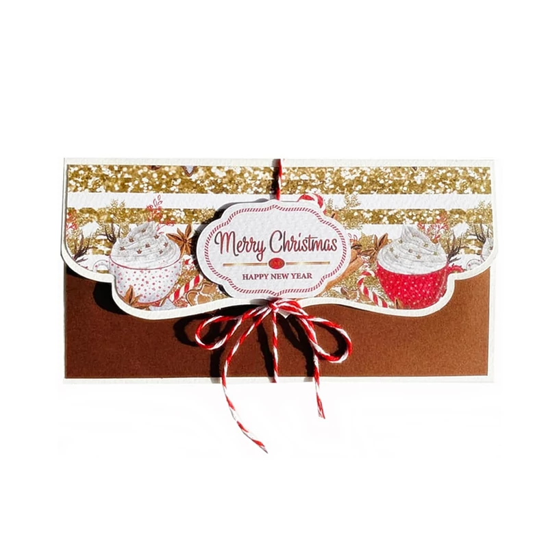 Karácsonyi kézműves díszboríték -  Karácsony illata (Hand Made)