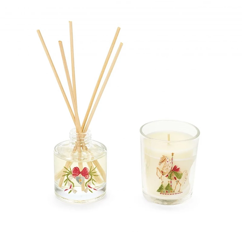 Karácsonyi ajándék szett szobaillatosítóval, illatgyertyával 