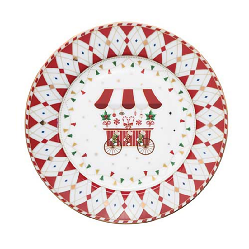 Karácsonyi desszertes tányér szett 4 db-os - Christmas Wonderland (Easy Life) 