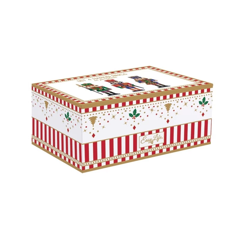 Karácsonyi porcelán szalvétagyűrű diótörő - Nutcrackers (Easy Life) 4db-os