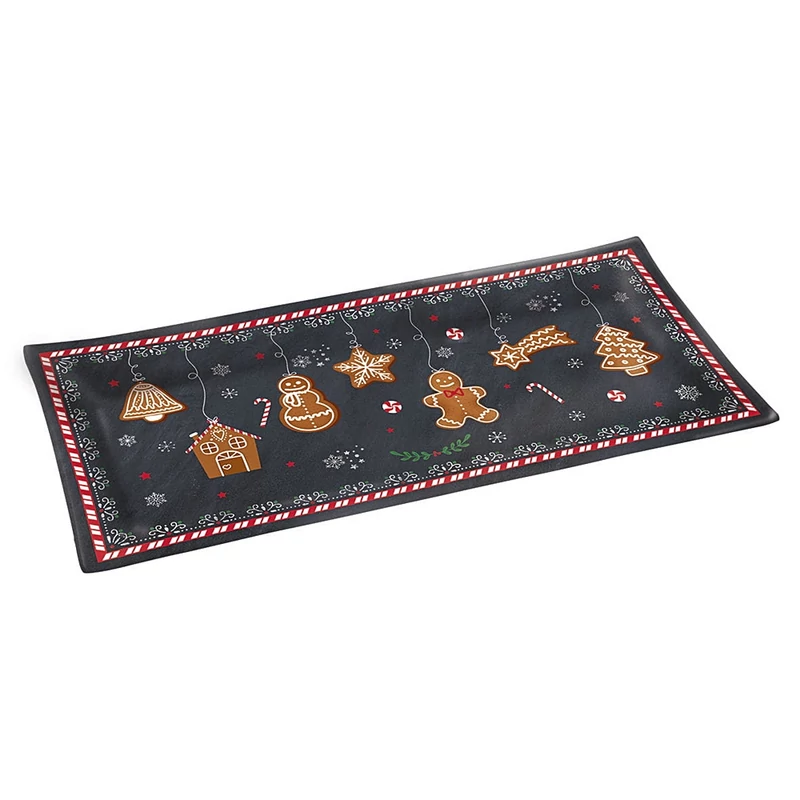 Mézeskalács karácsonyi üvegtál - Gingerbread (Easy Life)
