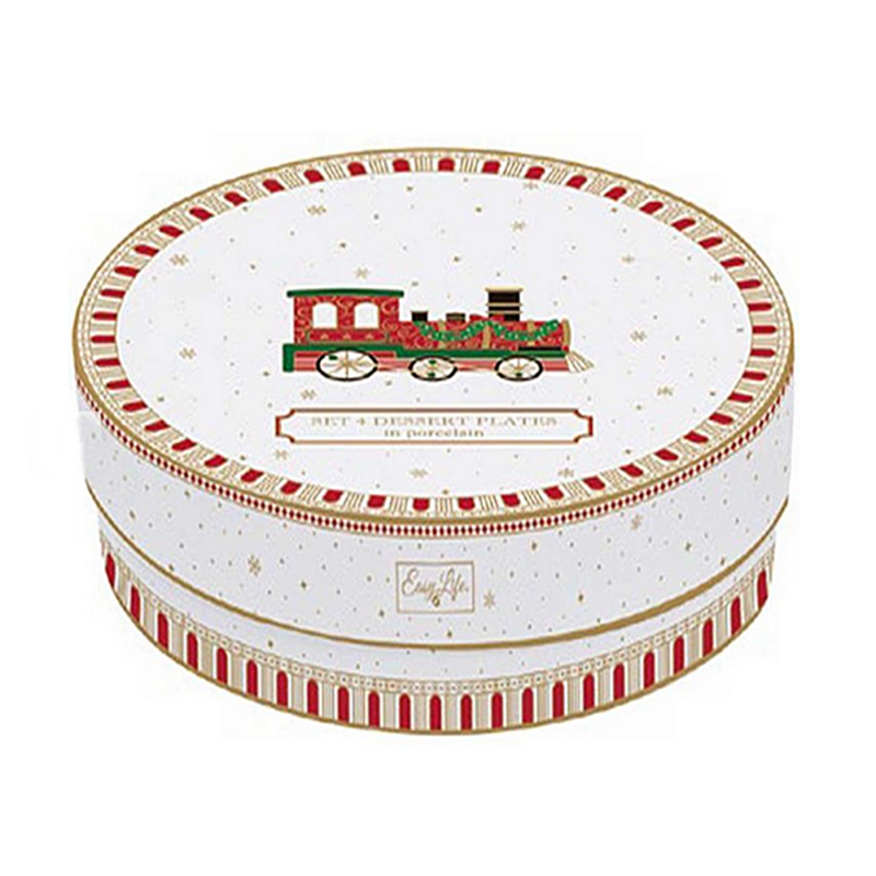 Polar Express - Karácsonyi porcelán desszertes készlet (Easy Life) 4db-os 